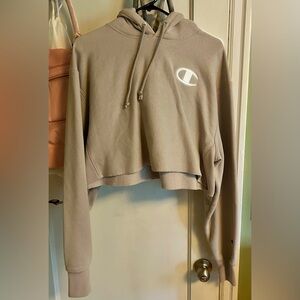 Champion cropped hoodie size large
